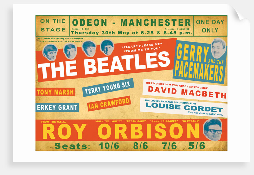 Beatles Concert Poster by Rokpool